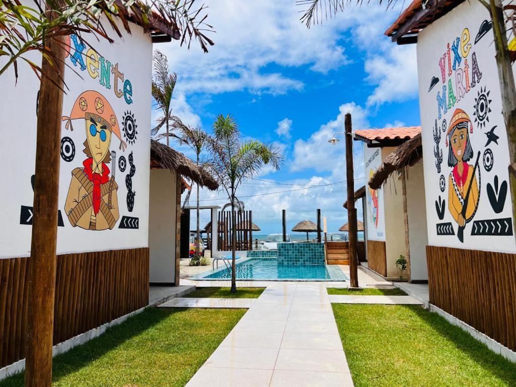 Flats Villas Litoral Sul - Praia Pontal Do Peba - Piacabucu - Al エクステリア 写真